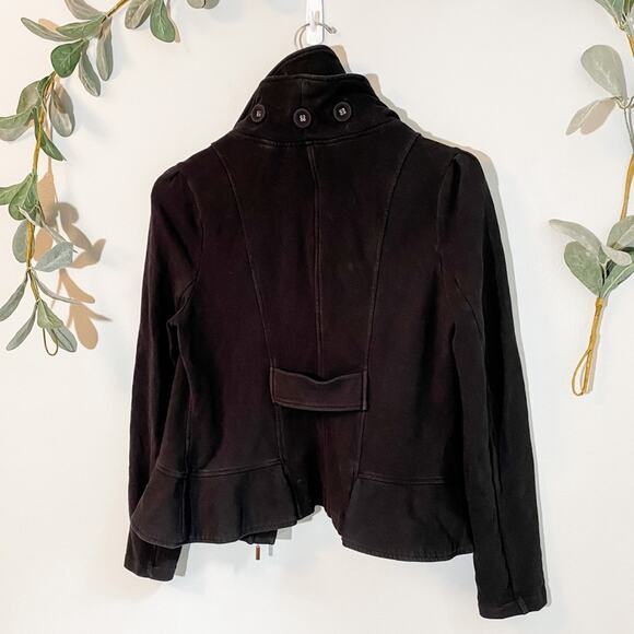 Black Ruffled Knit Jacket LAST CALL - Picture 4 of 4